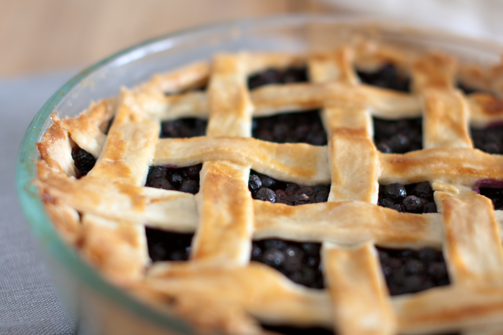 Crostata mit Blaubeermarmelade