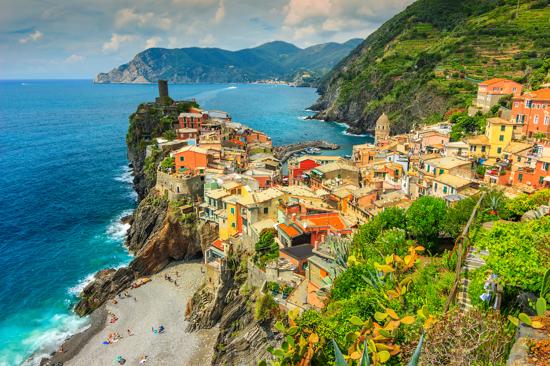 Weinanbau: Vernazza in Ligurien