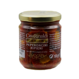 Peperoncini Ripieni con Olio Extra Vergine di Oliva 190 g