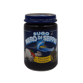 Sugo al Nero di Seppia con Pezzetti di Seppia 130 g