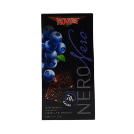 Cioccolato Nero Mirtilli e Granella di Mandorle 75 g