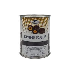 Divine Follie Mandorle e Nocciole Cioccolato Fondente 150 g
